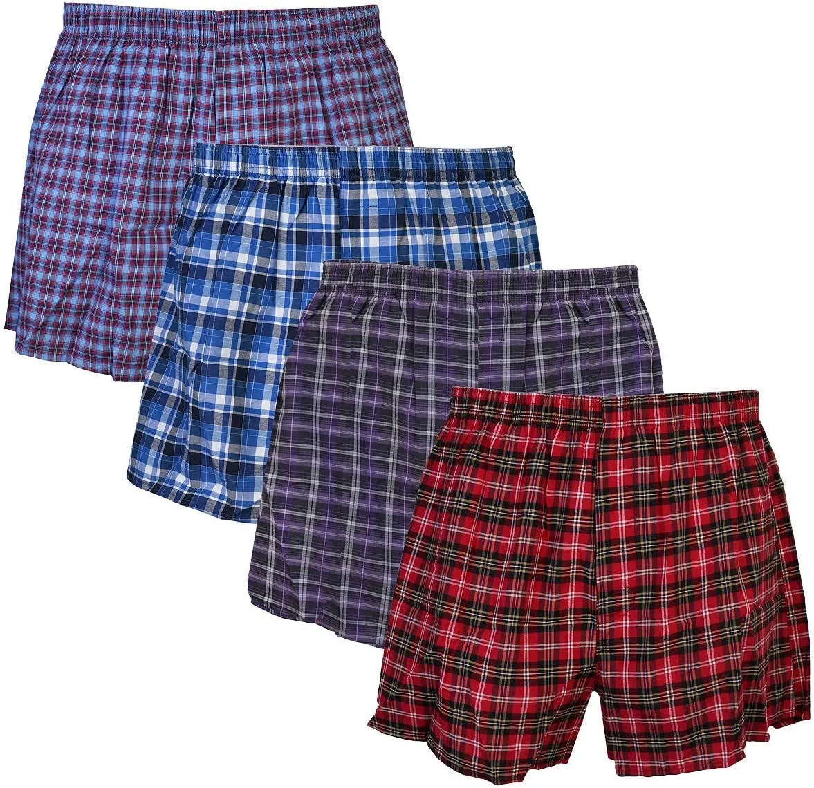 Falari 4-Pack Kids Boy Boxer Underwear Cotton Assorted Color