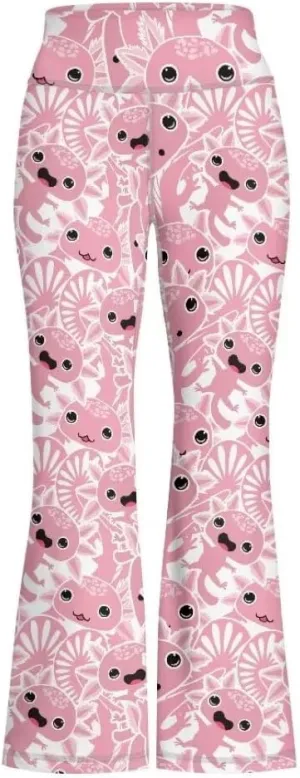 Girls Flare Leggings 5-14T Cute Bell Bottoms for Girl Yoga Pants for Gym