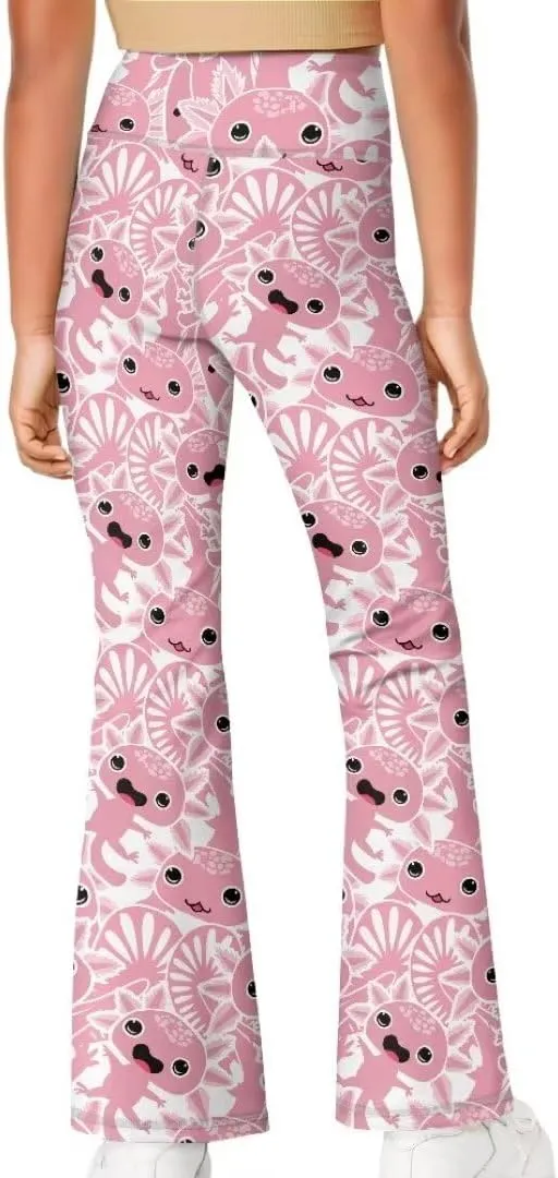 Girls Flare Leggings 5-14T Cute Bell Bottoms for Girl Yoga Pants for Gym