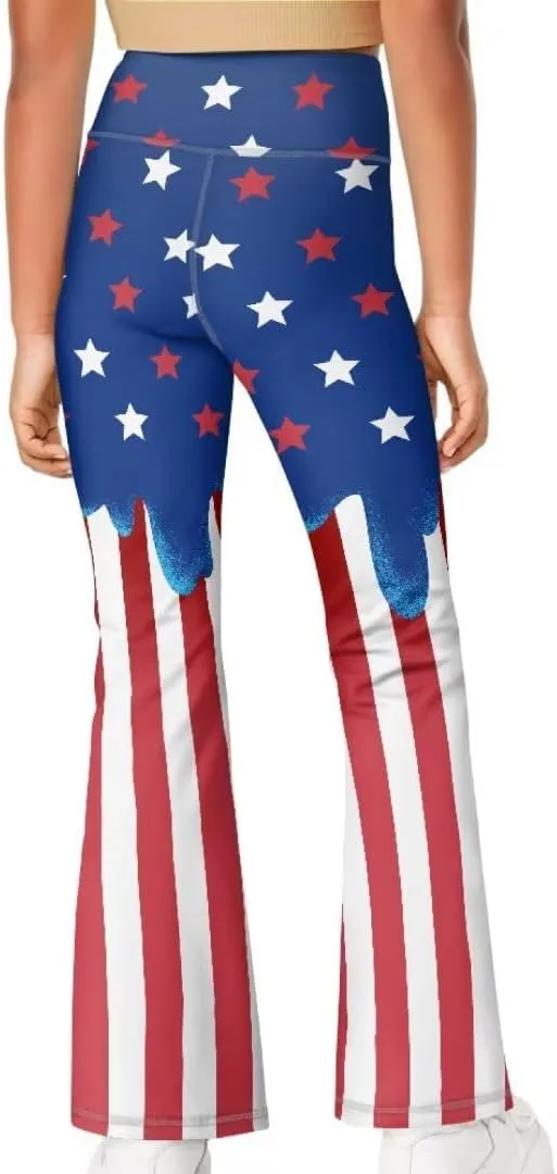 Girls Flare Leggings 5-14T Cute Bell Bottoms for Girl Yoga Pants for Gym