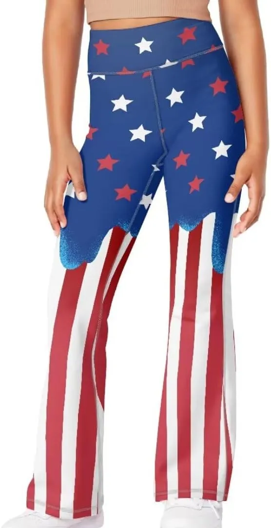 Girls Flare Leggings 5-14T Cute Bell Bottoms for Girl Yoga Pants for Gym