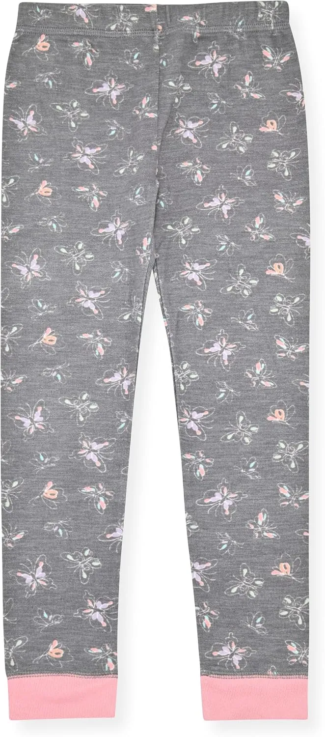Girls’ Pajama Sets Multipack Snug Fit Soft Long Sleeve Pajama Tops & Sleepwear Pants