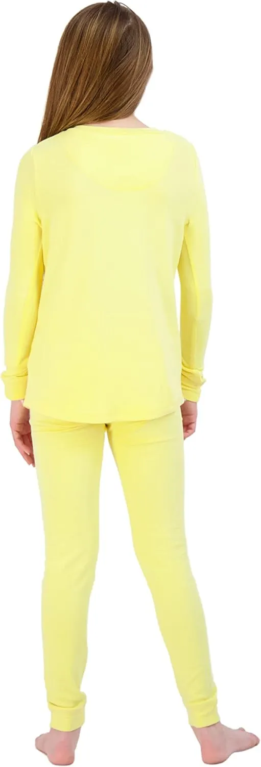 Girls’ Pajama Sets Multipack Snug Fit Soft Long Sleeve Pajama Tops & Sleepwear Pants