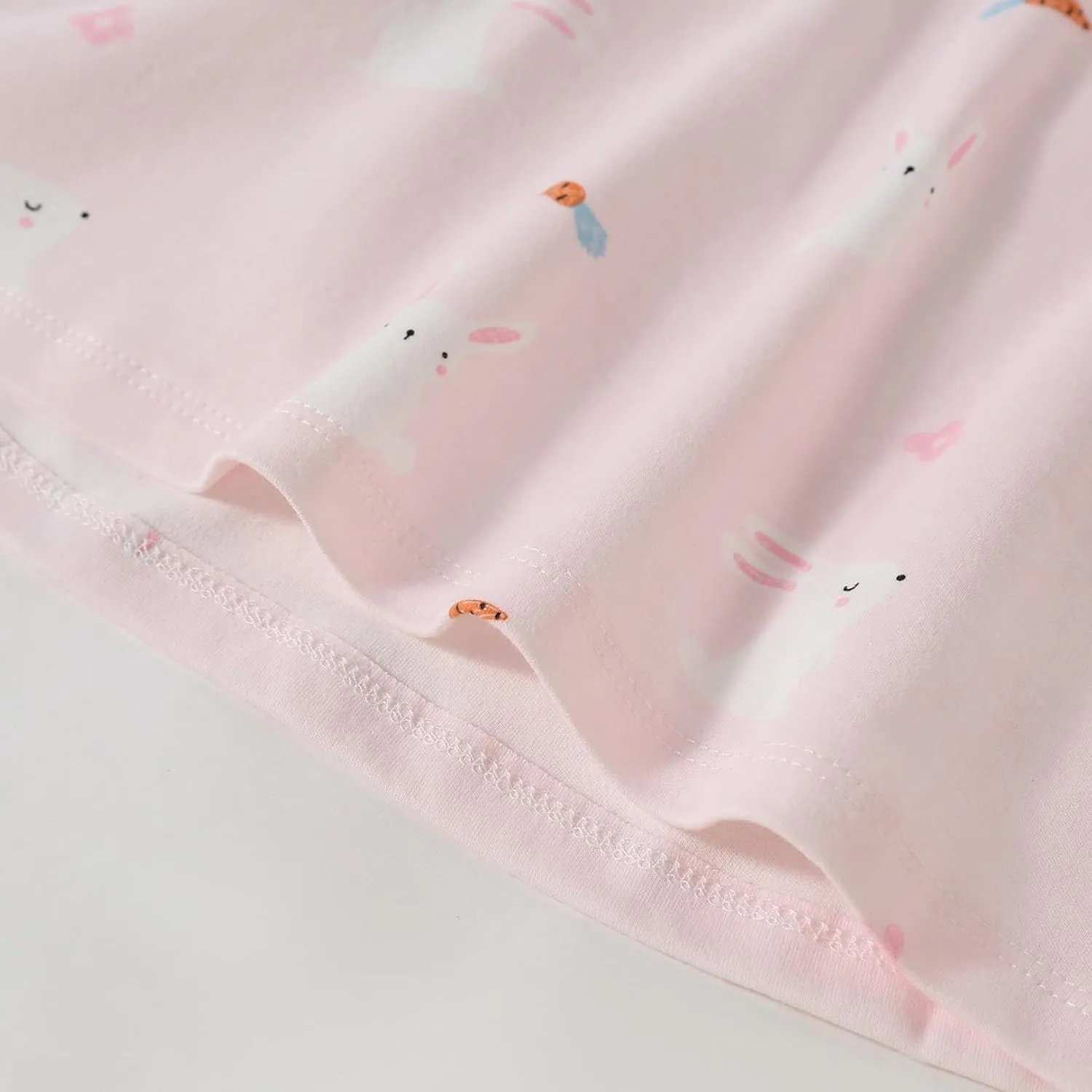 Girl's Stripes Nightgowns Cotton Sleep Shirts Sleepwear Princess Nightdress