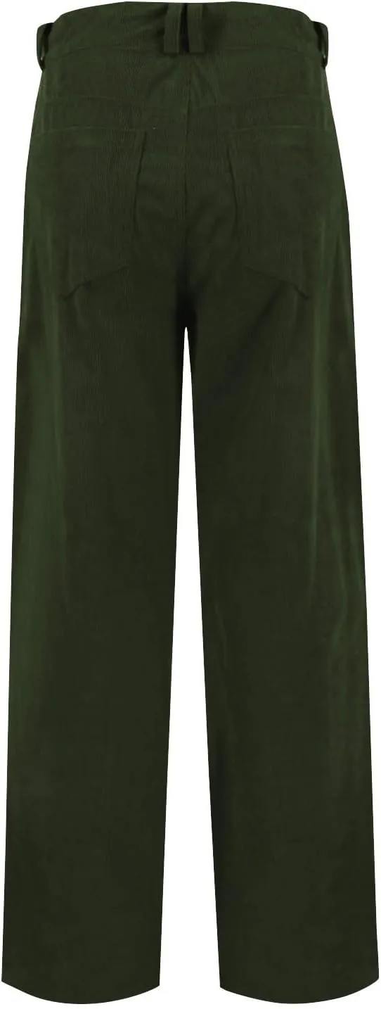 Gumipy Womens Corduroy Pants Trendy Casual Trousers Pants Loose Comfy Mid Rise Straight Leg Pants Lounge Pants with Pockets