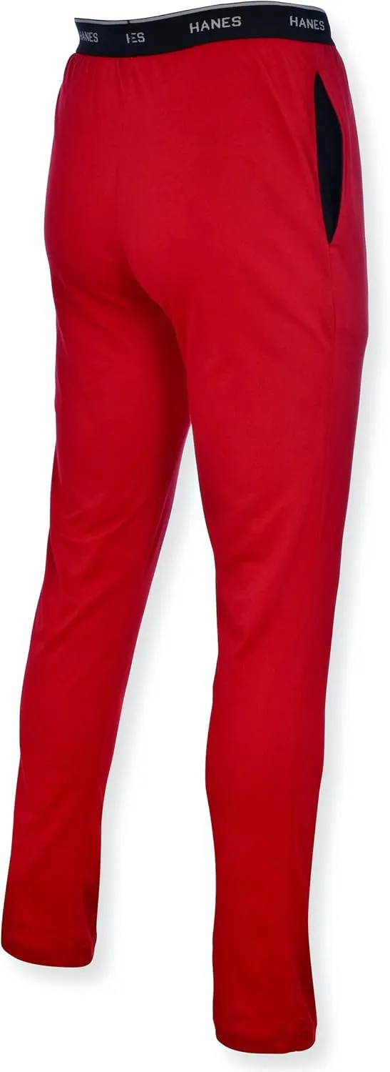 Hanes Men's Knit Pant with Elastic Waistband