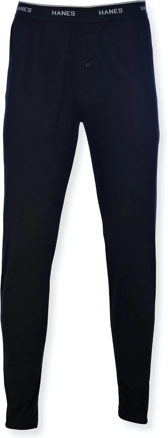Hanes Men's Knit Pant with Elastic Waistband