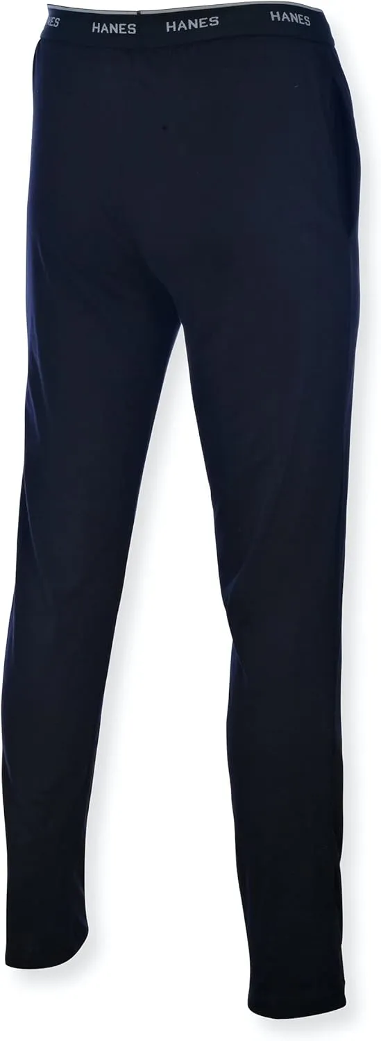 Hanes Men's Knit Pant with Elastic Waistband