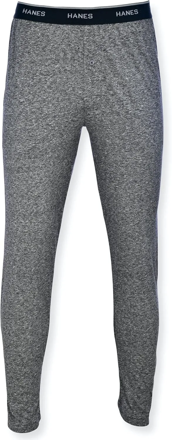 Hanes Men's Knit Pant with Elastic Waistband