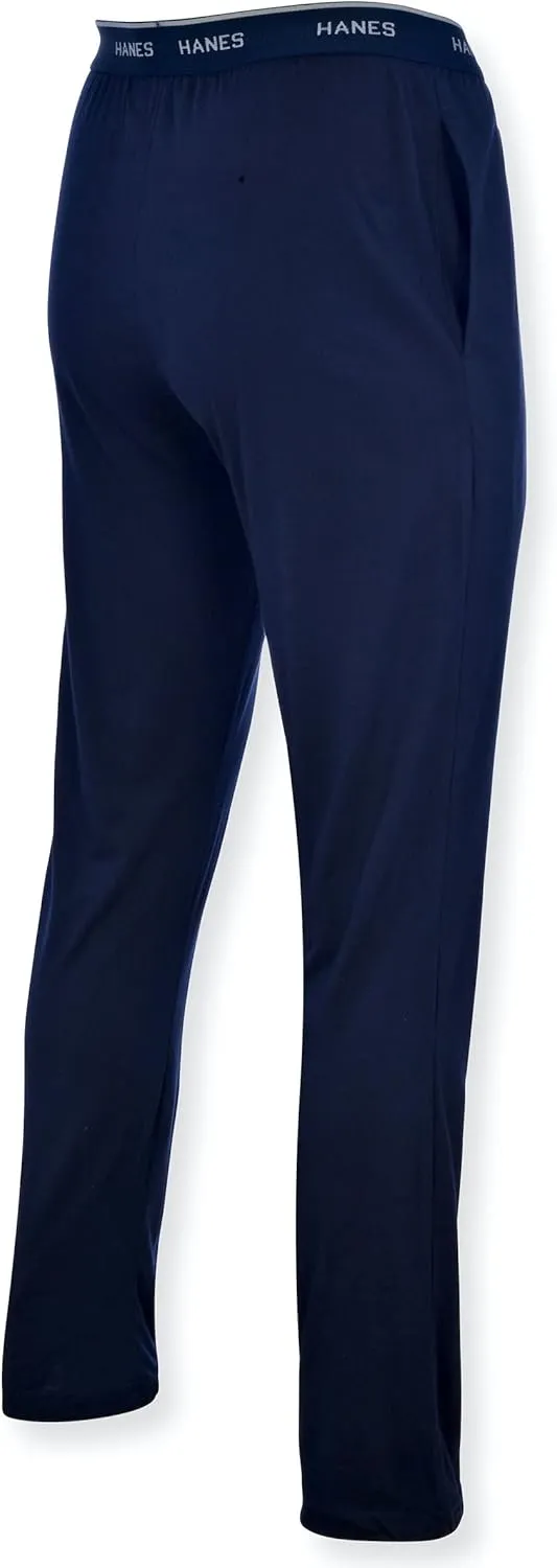 Hanes Men's Knit Pant with Elastic Waistband