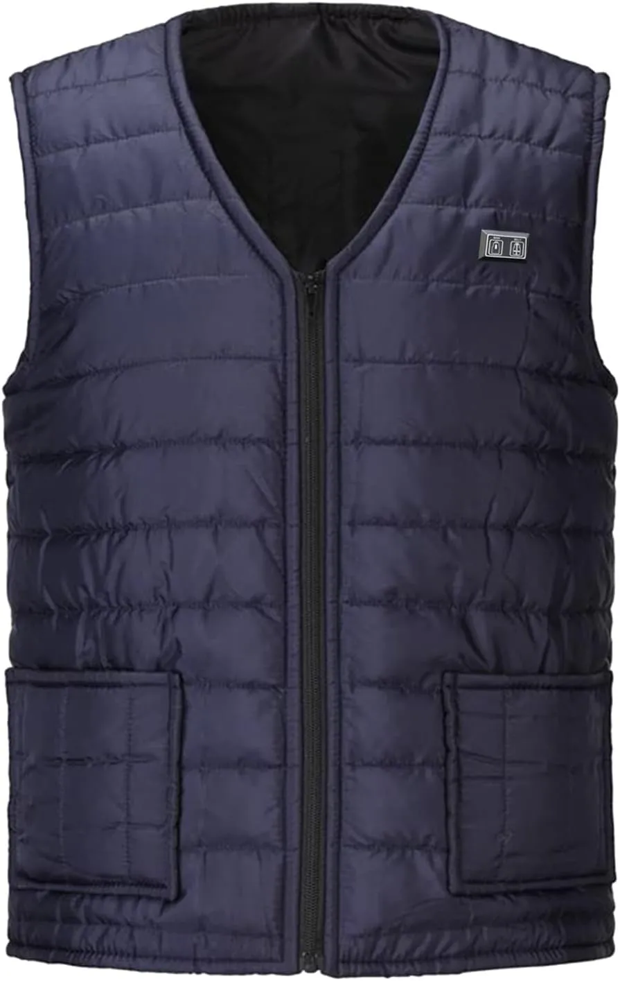 Heated Vest For Men and Women Lightweight Unisex Heating Vest Winter Warm Outdoor USB Charging Electric Heating Vest