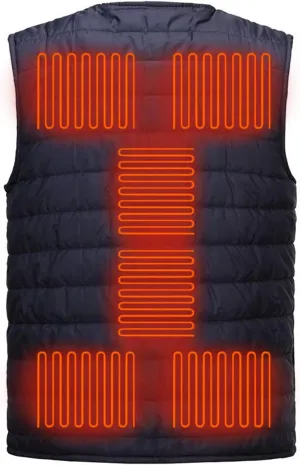 Heated Vest For Men and Women Lightweight Unisex Heating Vest Winter Warm Outdoor USB Charging Electric Heating Vest