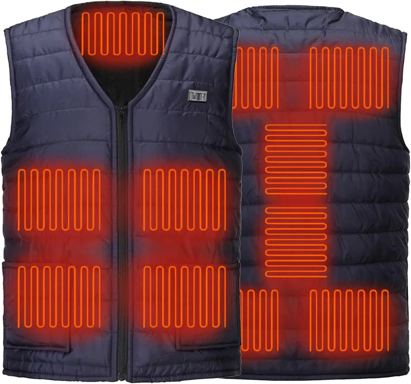 Heated Vest For Men and Women Lightweight Unisex Heating Vest Winter Warm Outdoor USB Charging Electric Heating Vest