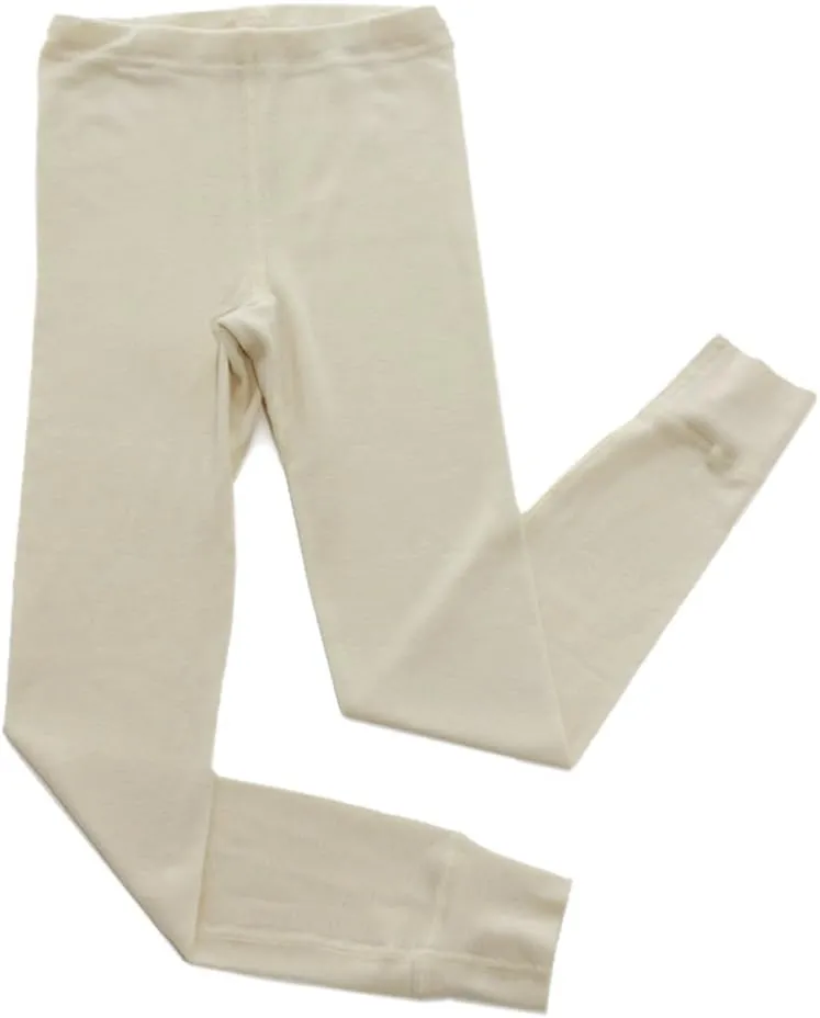 Hocosa Little Kids Organic Wool Long-Underwear Pants