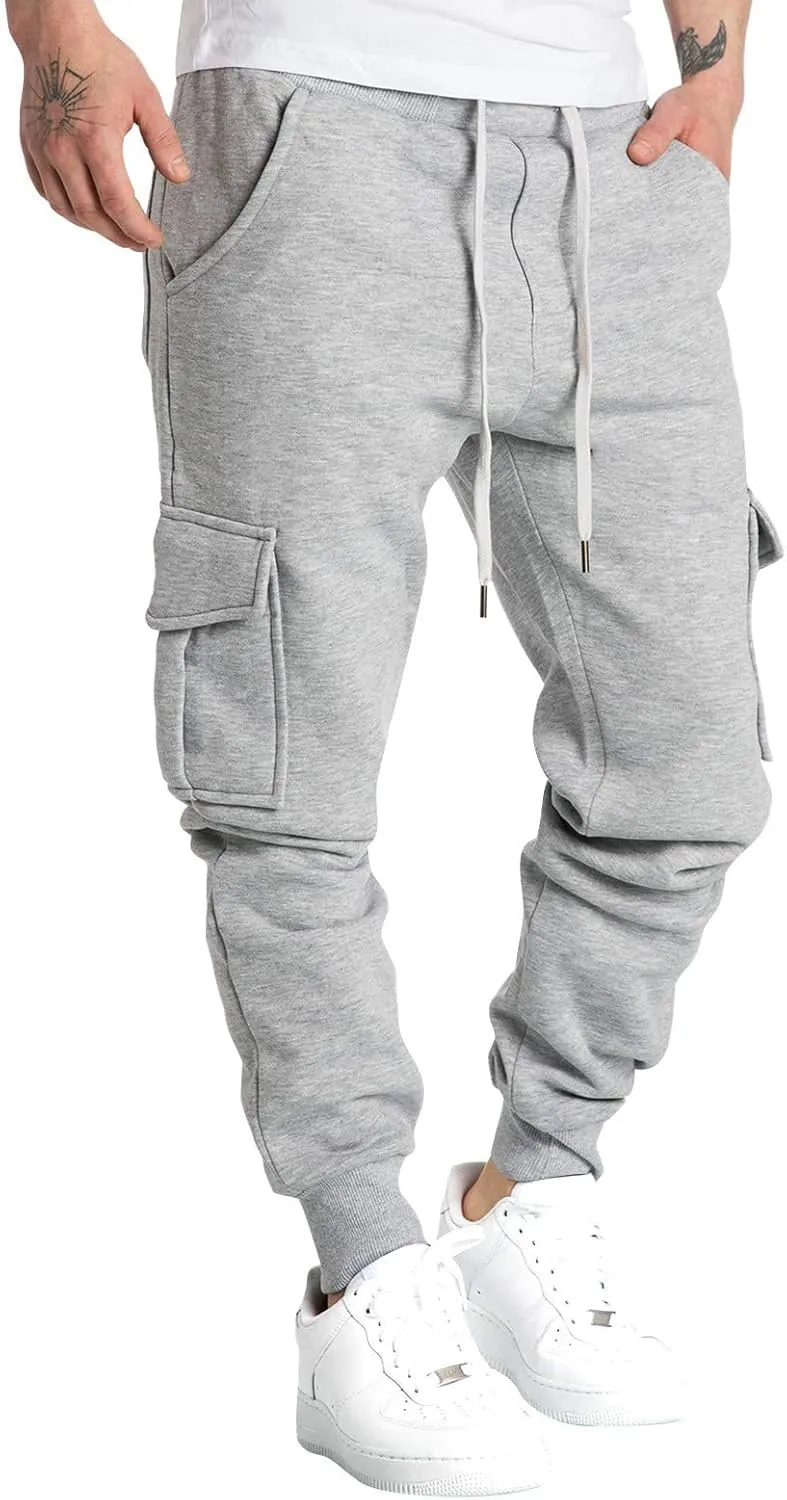 Joggers for Men Big and Tall, Mens Joggers Sweatpants Slim Fit Mens Athletic Jogger Pants with Pockets for Running Training