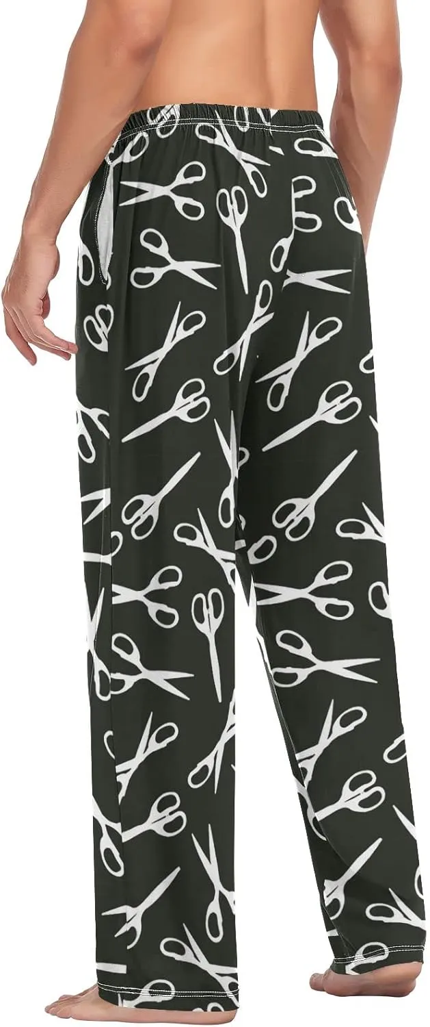 JUNZAN Mens Pajama Pants Scissor Seamless Pajama Bottoms for Men Lounge Pants S