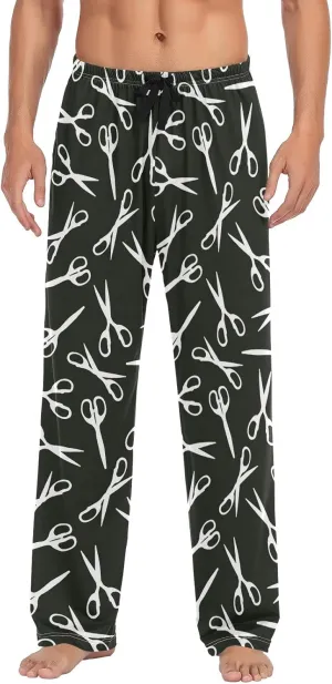 JUNZAN Mens Pajama Pants Scissor Seamless Pajama Bottoms for Men Lounge Pants S