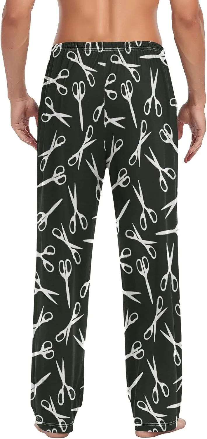 JUNZAN Mens Pajama Pants Scissor Seamless Pajama Bottoms for Men Lounge Pants S