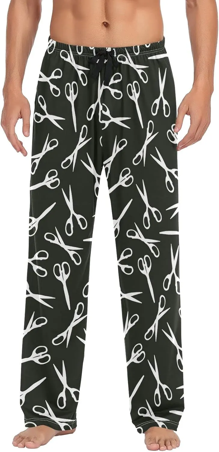 JUNZAN Mens Pajama Pants Scissor Seamless Pajama Bottoms for Men Lounge Pants S
