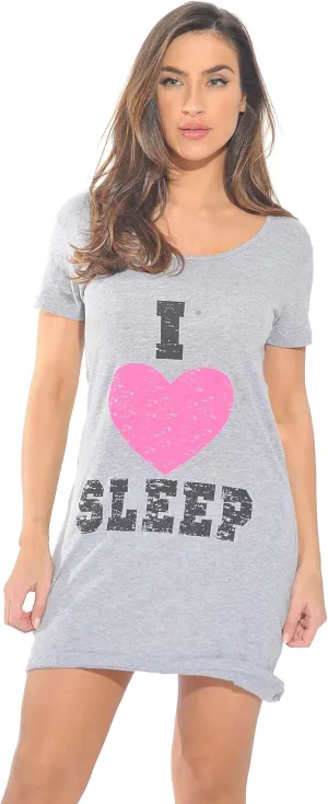 Just Love Sleep Dress for Women Sleeping Dorm Shirt