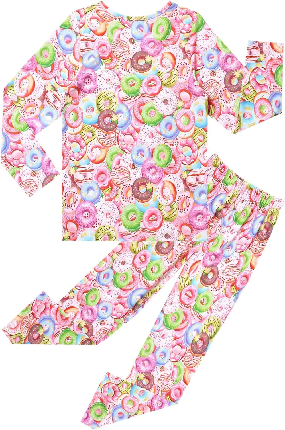 Jxstar Girls Pajamas Pjs Set Flutter Sleeve Sleepwear Kids Fall Winter Cotton Night Clothes