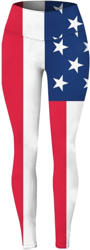 Leisure Leggings Women High Waist Skinny Yoga Pants Stripe Print Gym Workout Running Tights Compression Bottoms,Red,L