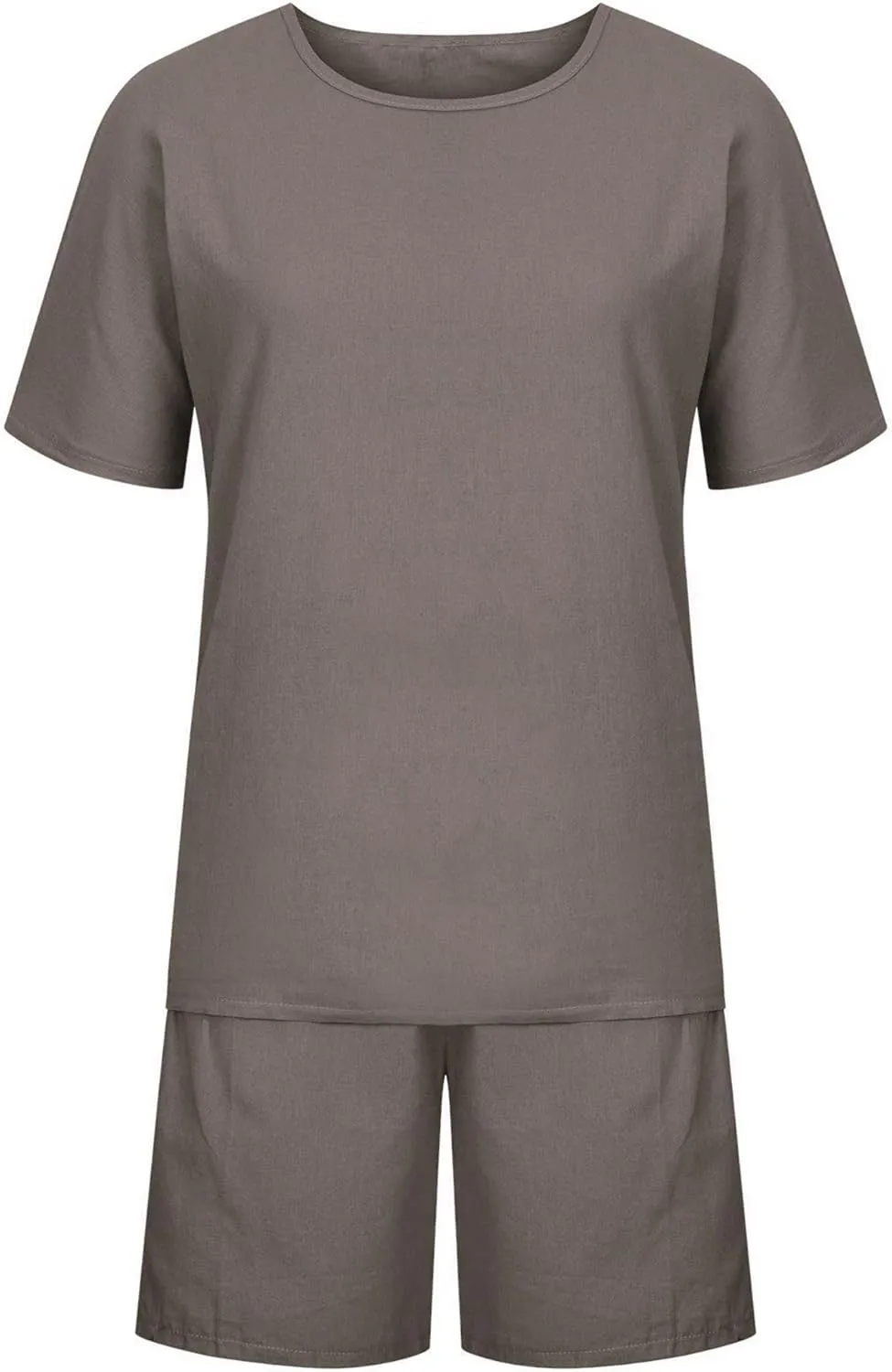 Linen Short Sets for Women 2 Piece Linen Outfits Linen Short Suits Summer Short Sleeve Linen Shirts Linen Shorts Sets