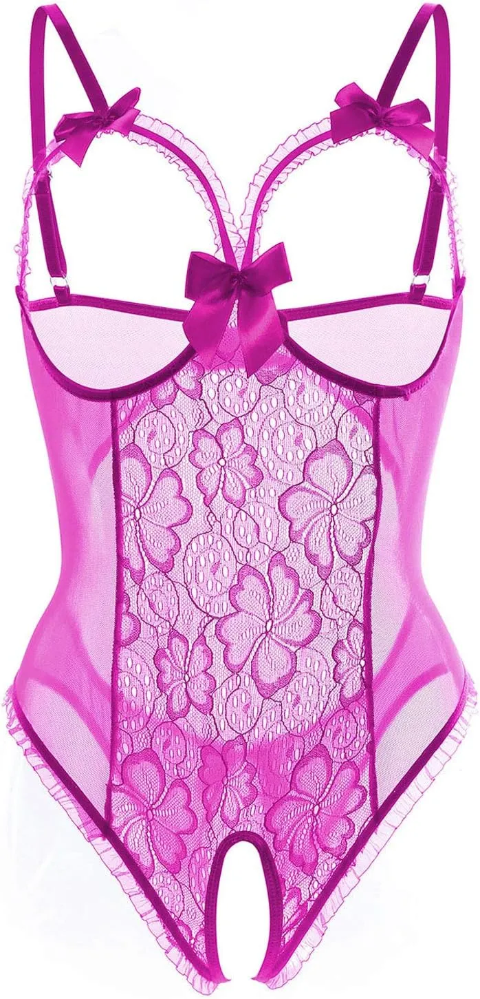 Lingerie for Women One-Piece Teddy Lingerie Sexy Bodysuit Lace Nightie