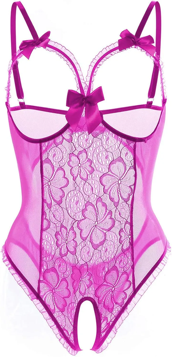 Lingerie for Women One-Piece Teddy Lingerie Sexy Bodysuit Lace Nightie