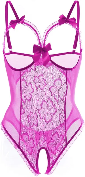 Lingerie for Women One-Piece Teddy Lingerie Sexy Bodysuit Lace Nightie