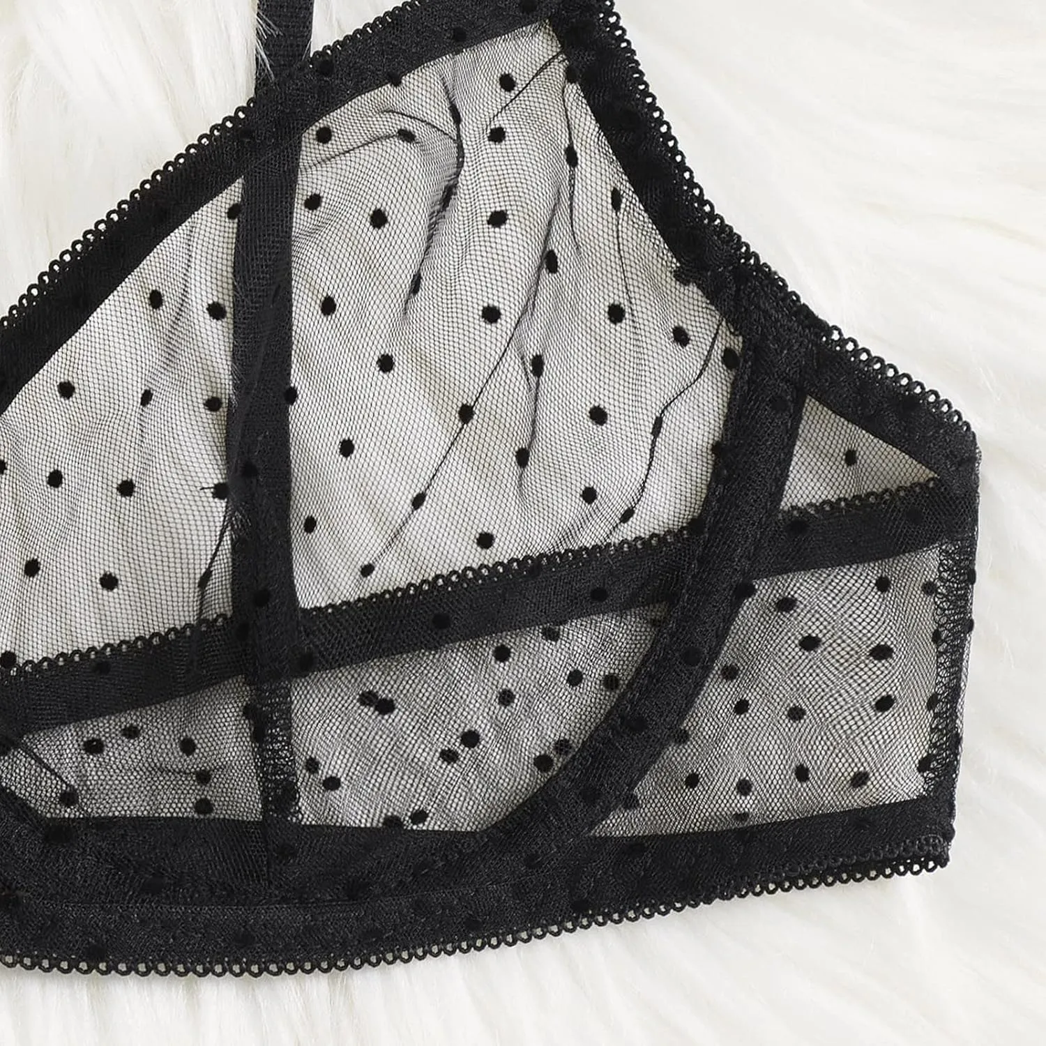 Lingerie for Women Plus Size Mesh Sheer Chemise Lingerie Set Teddy Two Piece Two Piece Lingerie 2