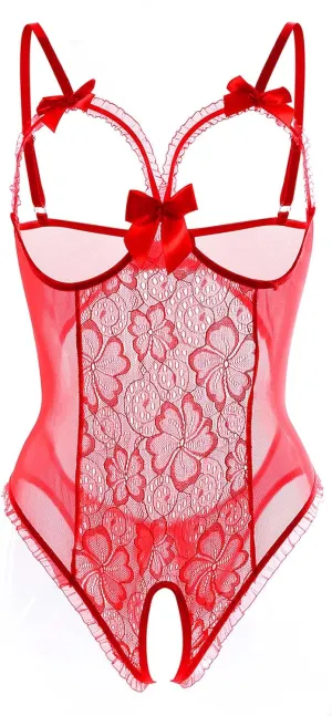 Lingerie for Women Sexy One-Piece Teddy Lingerie Bodysuit Lace Nightie