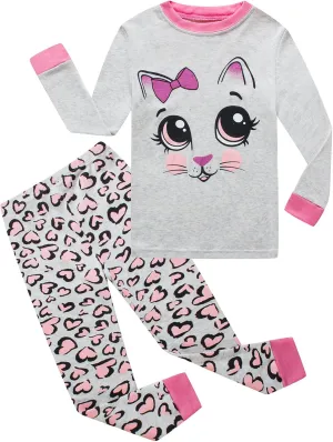 Little Girls Pajamas Sets Toddler Girls Cotton Pjs Sleepwear Sets