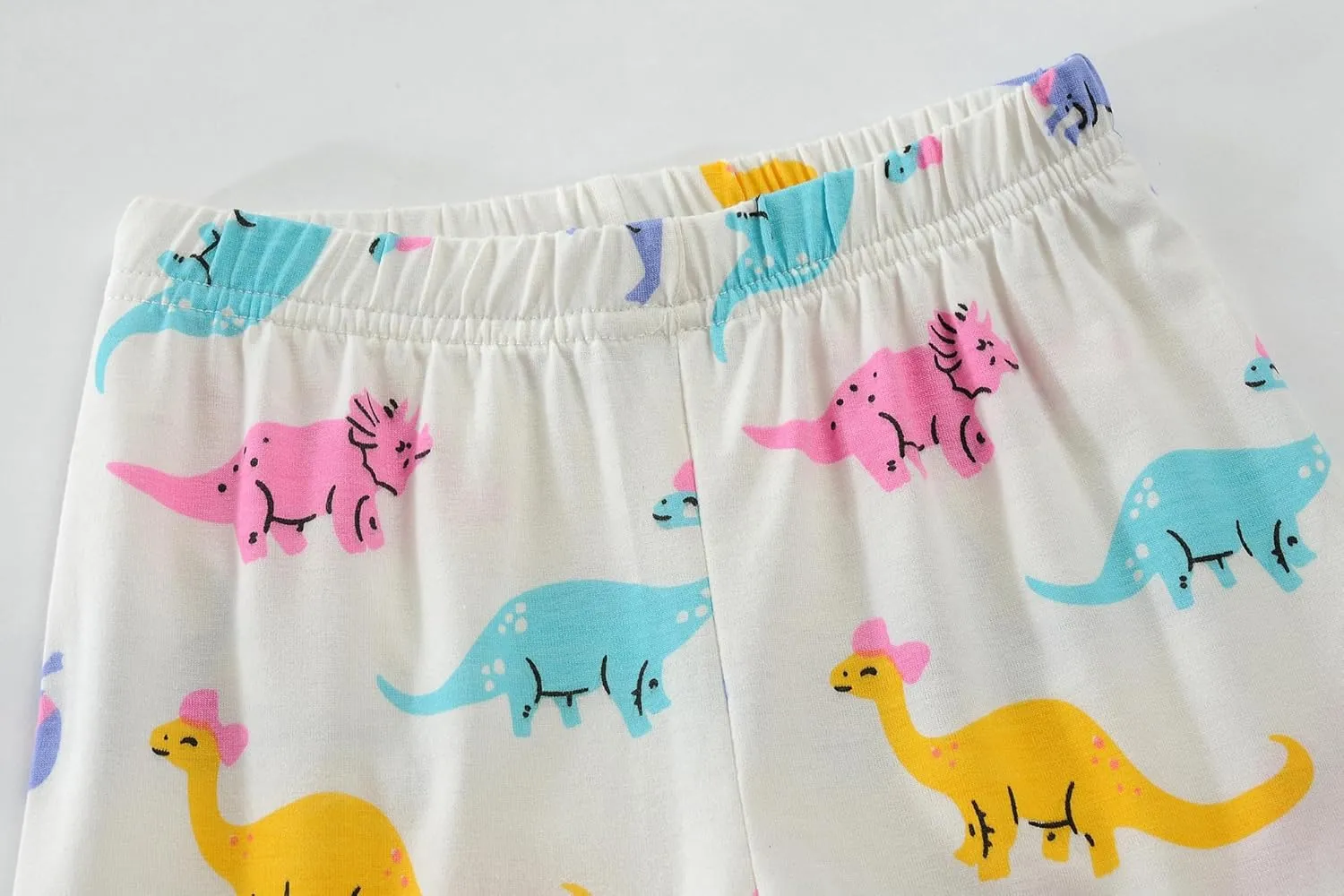 Little Hand Girls Pajamas Dinosaur Cotton Unicorn Pjs Jammies Fall Winter Long Sleeve Kids Sleepwear Sets for Size 2-7T