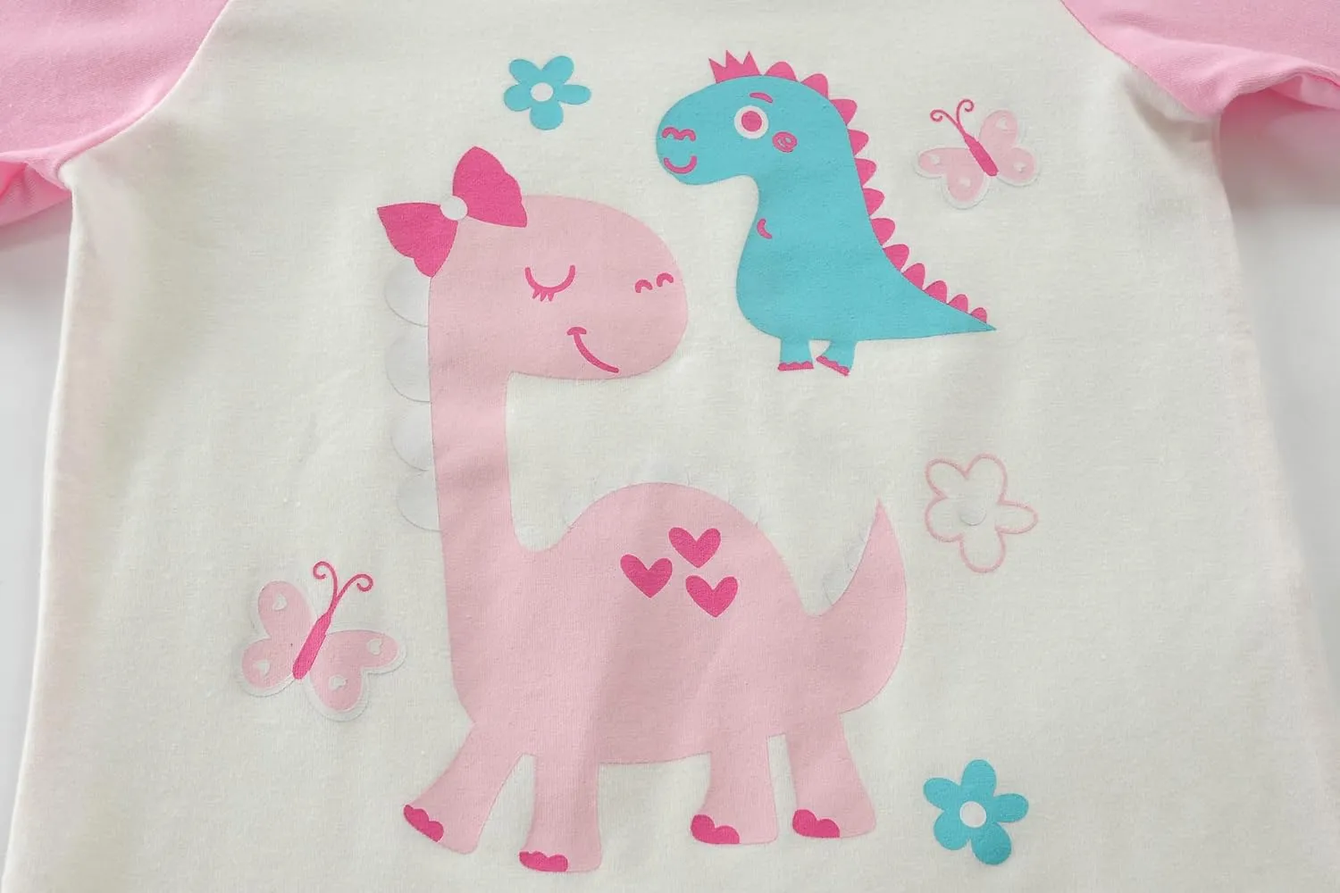 Little Hand Girls Pajamas Dinosaur Cotton Unicorn Pjs Jammies Fall Winter Long Sleeve Kids Sleepwear Sets for Size 2-7T
