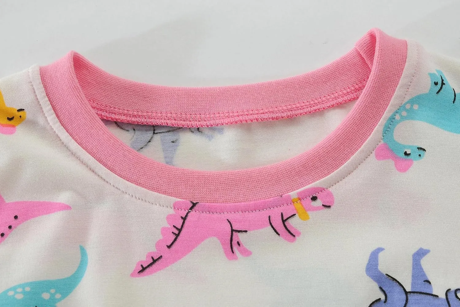 Little Hand Girls Pajamas Dinosaur Cotton Unicorn Pjs Jammies Fall Winter Long Sleeve Kids Sleepwear Sets for Size 2-7T