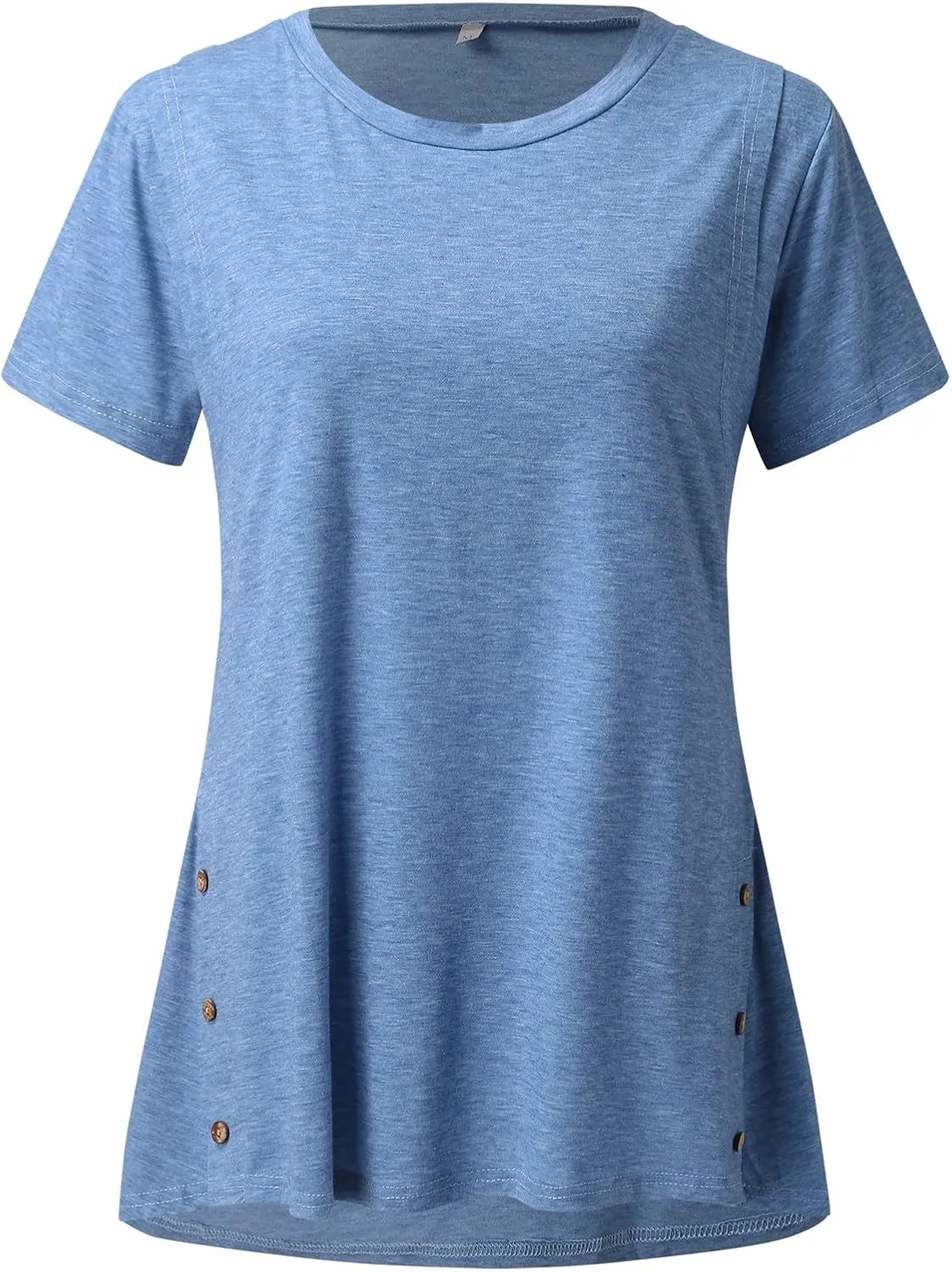 Maternity Nursing Shirts Women Breastfeeding Tops Short Sleeve Comfort Pregnancy Clothes Lounge Cotton Tee Top