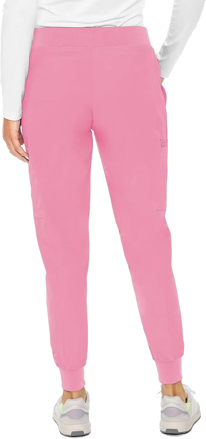 Med Couture Scrub Jogger Pants for Women, Seamed Bottoms with 4 Spacious Pockets MC8721