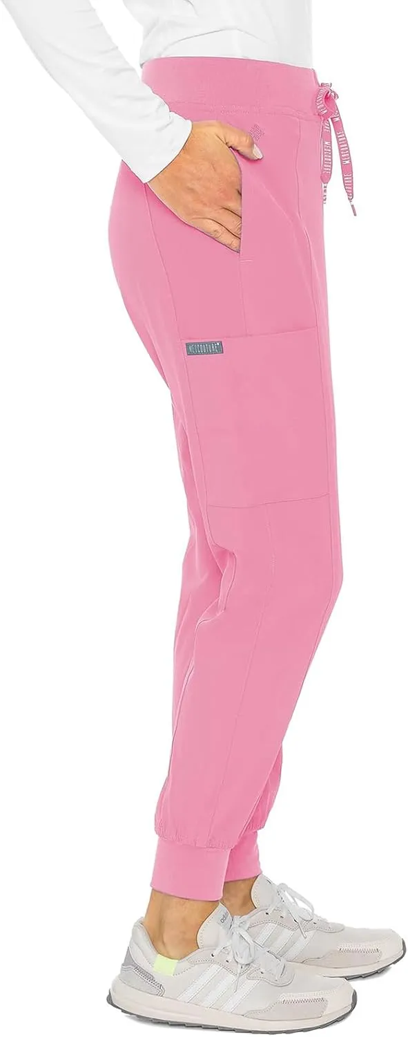 Med Couture Scrub Jogger Pants for Women, Seamed Bottoms with 4 Spacious Pockets MC8721
