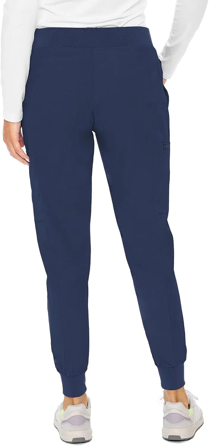 Med Couture Scrub Jogger Pants for Women, Seamed Bottoms with 4 Spacious Pockets MC8721