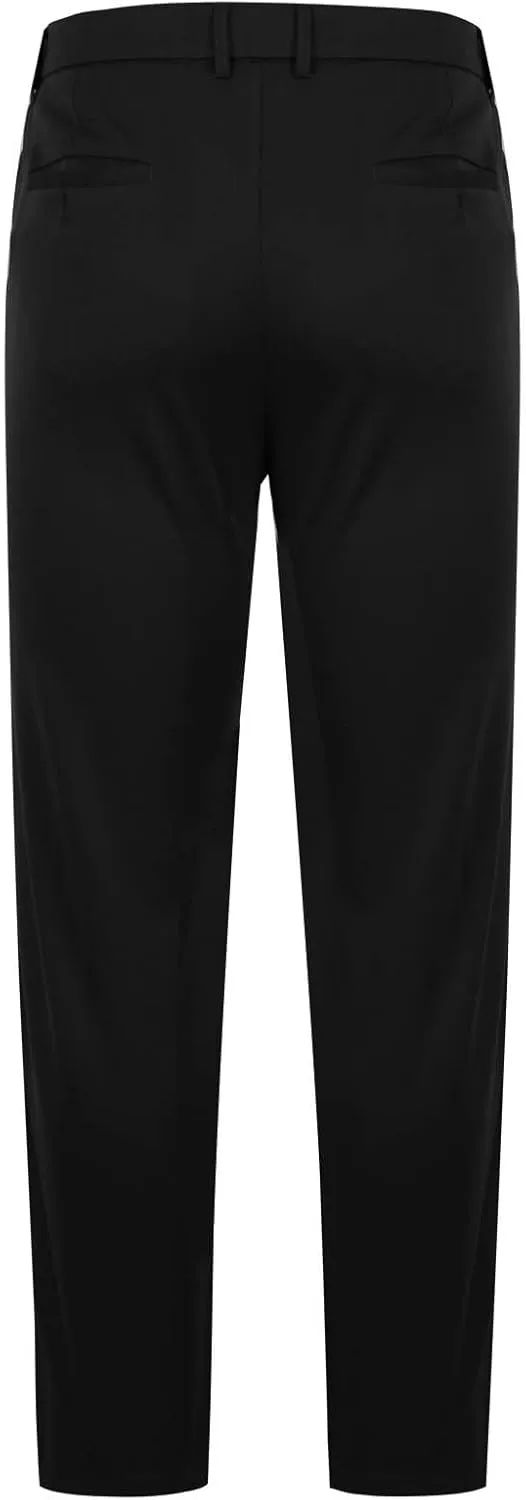 Mens Big and Tall Pants Casual Trousers Stretch Dress Slacks Elastic Waist Office Bottoms