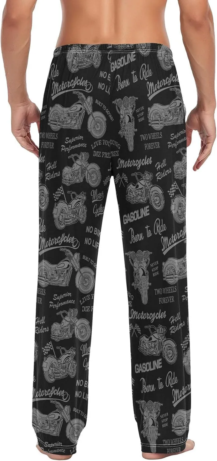 Men's Pajama Pants Soft Comfy Sleep Lounge Pants Pjs Bottoms with Pockets