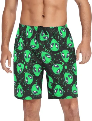 Men's Pajama Shorts Sleep Shorts Soft Comfy Lounge Pjs Bottoms Pajama Pants with Pockets