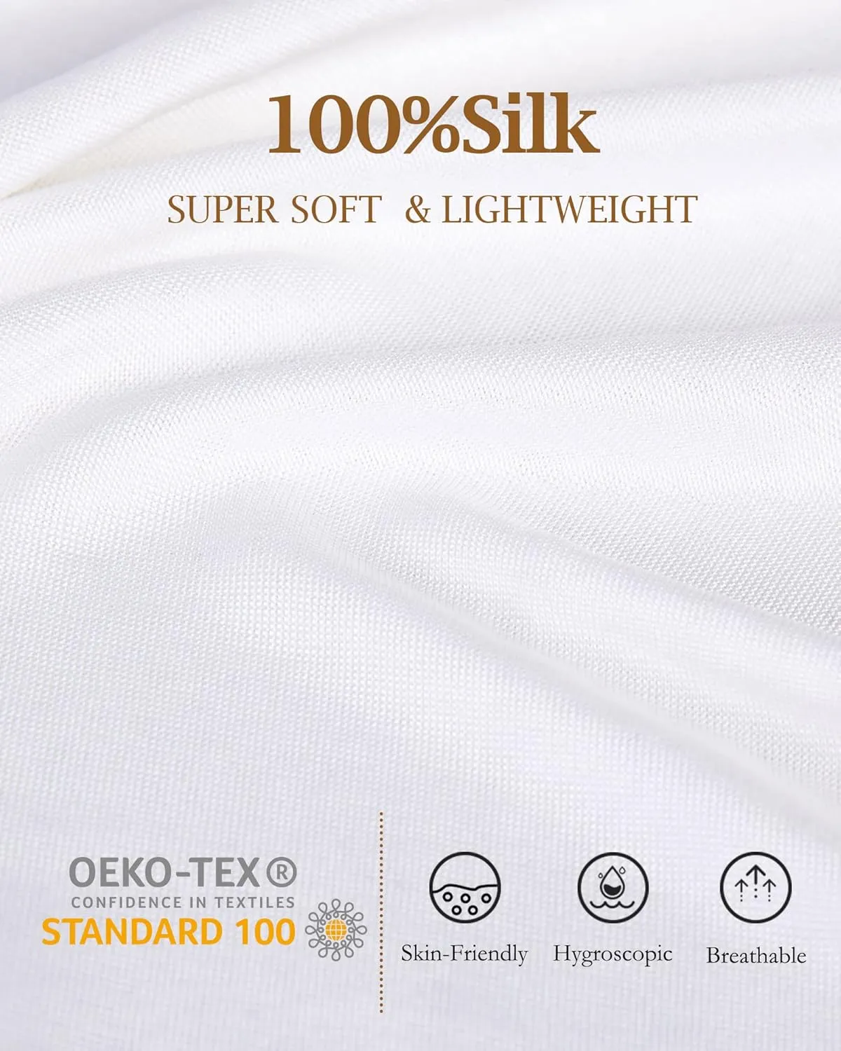 Men's Pure Mulberry Silk Knitted Thermal Underwear Top