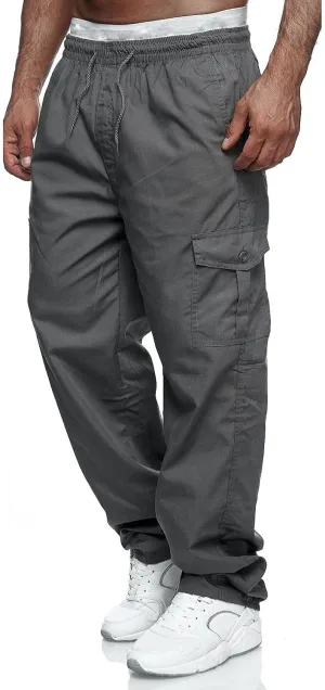 Mens Sweatpants with Pockets Big and Tall Fleece Cargo Sweatpants Stretch Elastic Running Athletic Sports Pants Casual