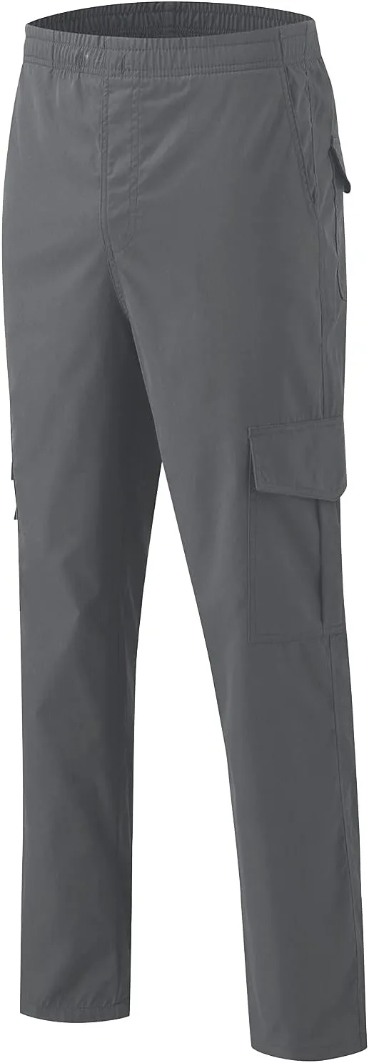 Mens Sweatpants with Pockets Big and Tall Fleece Cargo Sweatpants Stretch Elastic Running Athletic Sports Pants Casual
