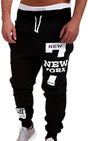 Mens Sweatpants with Pockets Big and Tall Multi Pockets Men Splicing Printed Overalls Casual Pocket Sport Work Casual