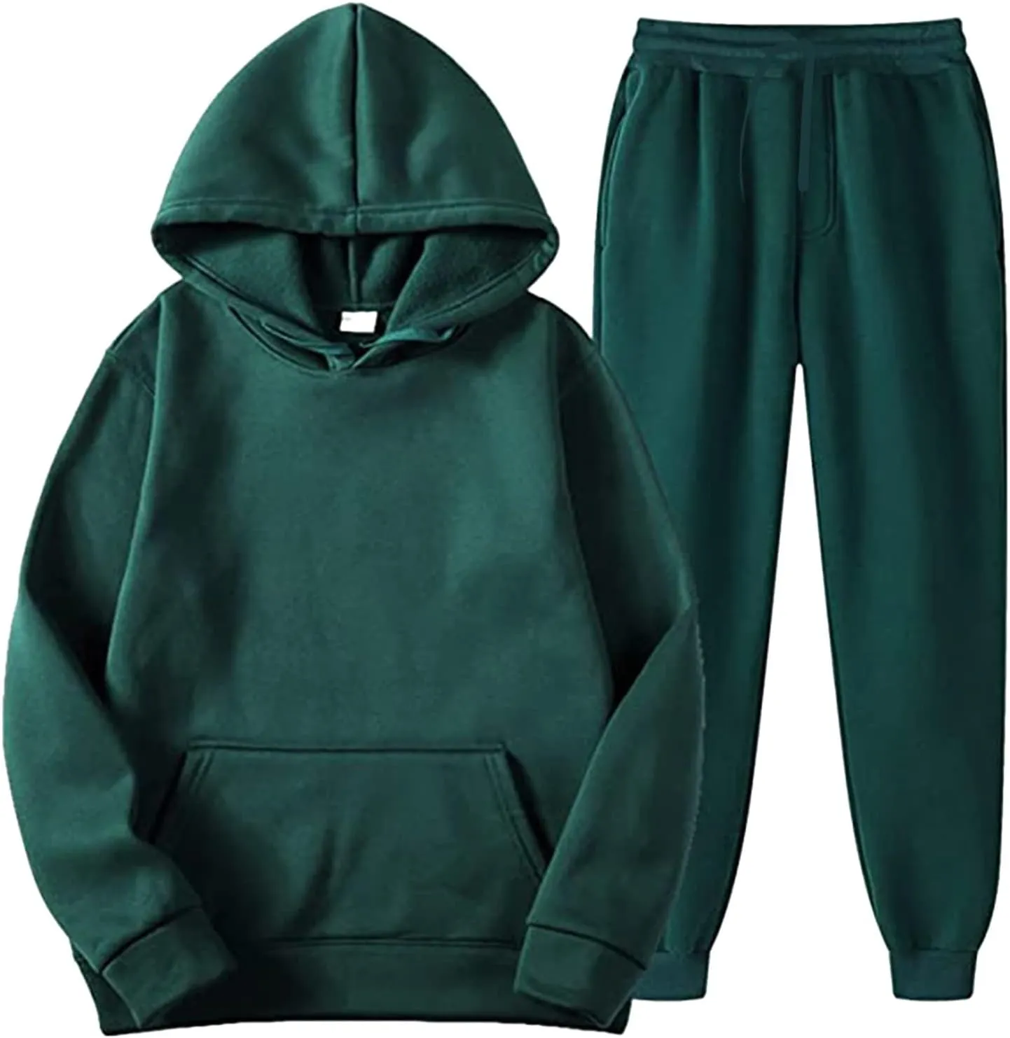 Men's Tracksuit 2 Pieces Long Sleeve Sets Zipper Sweater Pants Sports Sets Drawstring Zip Up Jackets Sudaderas para