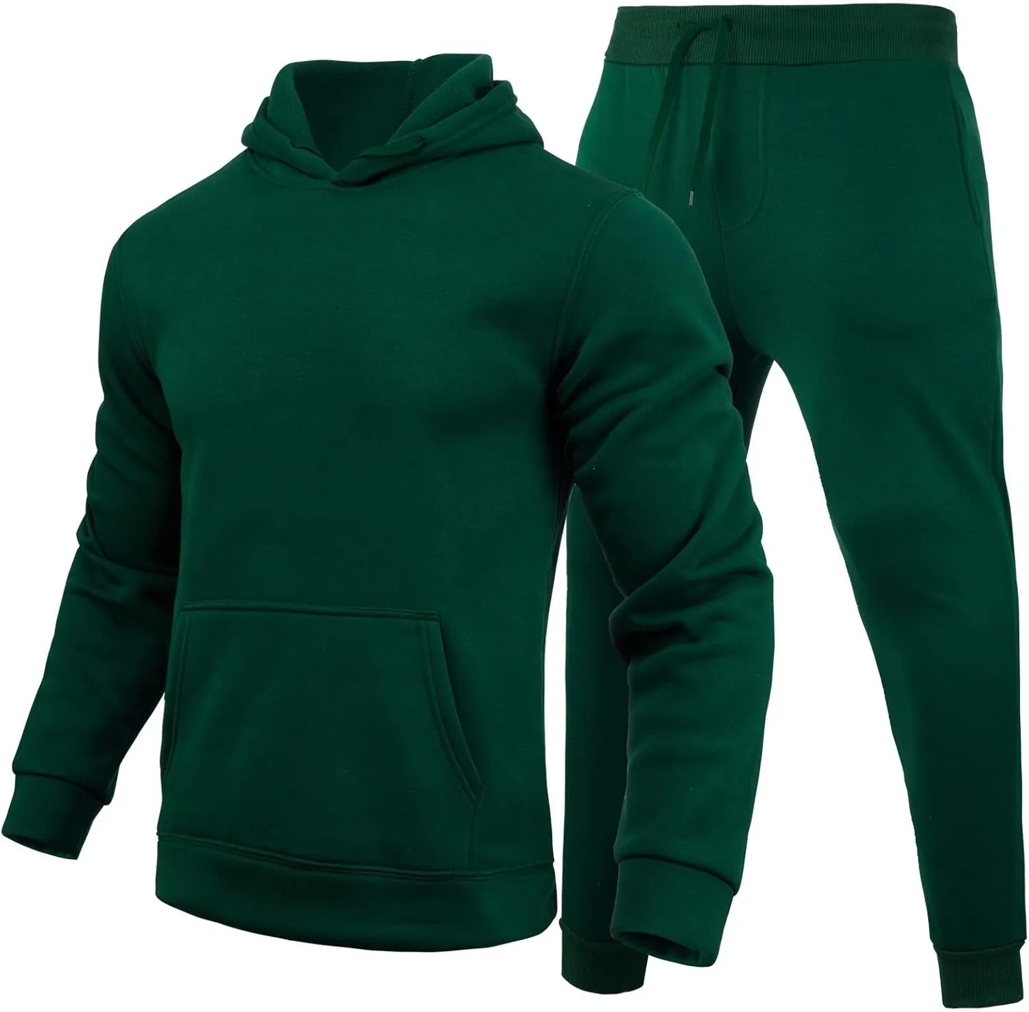 Men's Tracksuit 2 Pieces Long Sleeve Sets Zipper Sweater Pants Sports Sets Drawstring Zip Up Jackets Sudaderas para