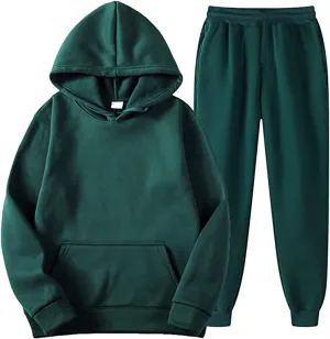 Men's Tracksuit 2 Pieces Long Sleeve Sets Zipper Sweater Pants Sports Sets Drawstring Zip Up Jackets Sudaderas para
